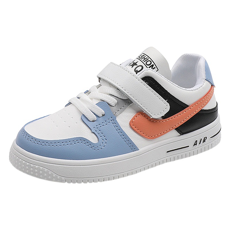 2024 primavera y otoño nueva zapatilla de deporte para niños y niñas costura color zapatos de tablero de moda inferior suave zapatos de moda antideslizantes