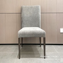 酒店椅包房椅软包靠背铁铝椅包布堆叠椅金恒金属金属骨架餐椅客厅