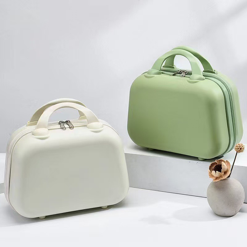 14-inch handbag/makeup case/portable travel toiletries small suitcase/gift organizer/printing box for women