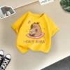 Yellow sitting bara short sleeves