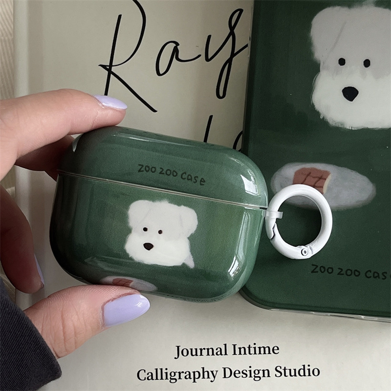 Adorable dibujo animado al óleo para perros AirPods pro2 generación auriculares inalámbricos Bluetooth Apple 3 generación nuevo