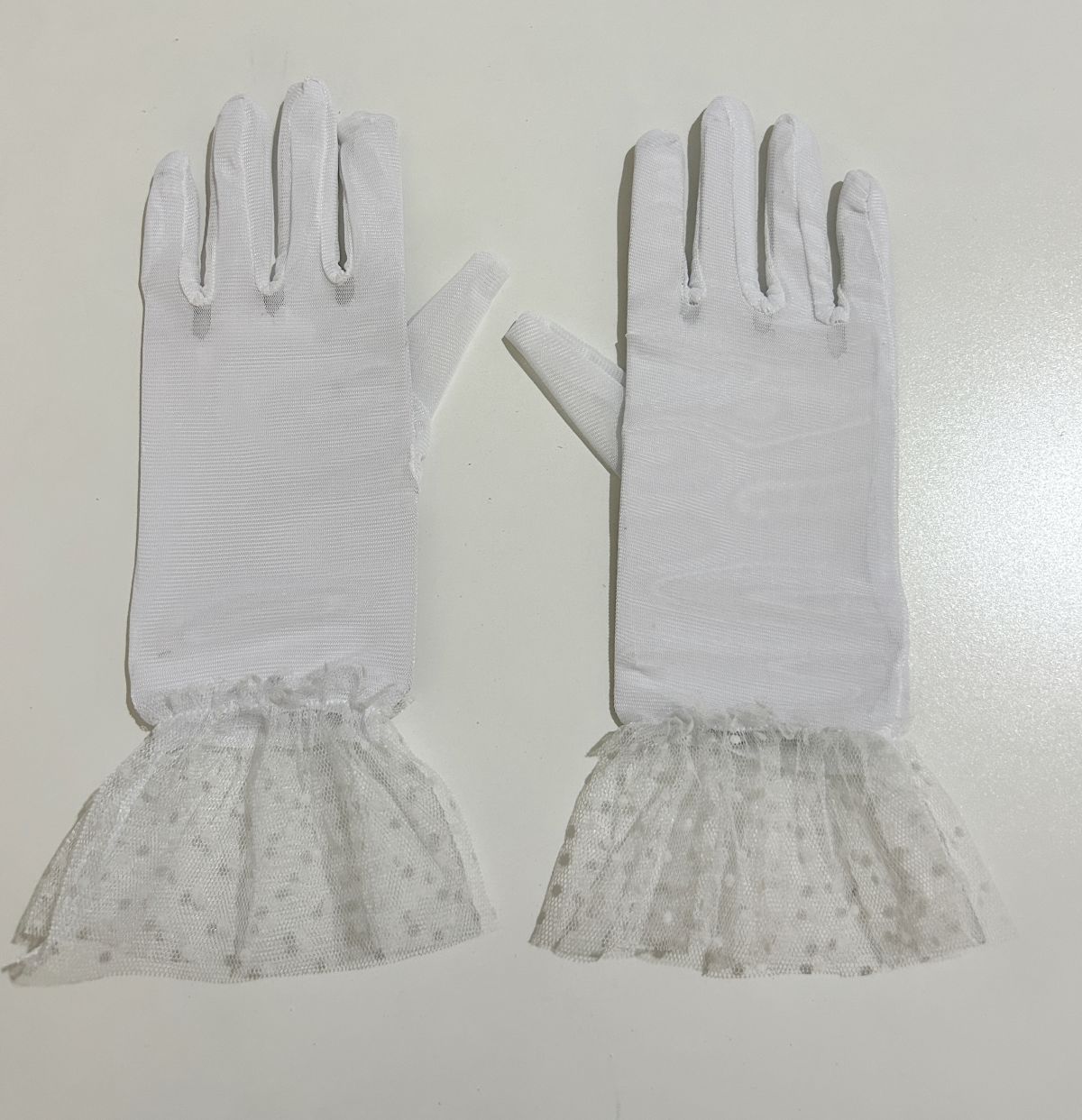 Guantes Cortos para Novia de Hilo de Malla, Transpirables con Protección Solar, para Escenario y Fotografía image 8