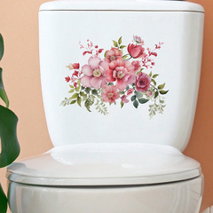 外貿熱帶植物畫卉葉子浴室衛生間馬桶貼家居裝飾牆貼貼紙自粘批發