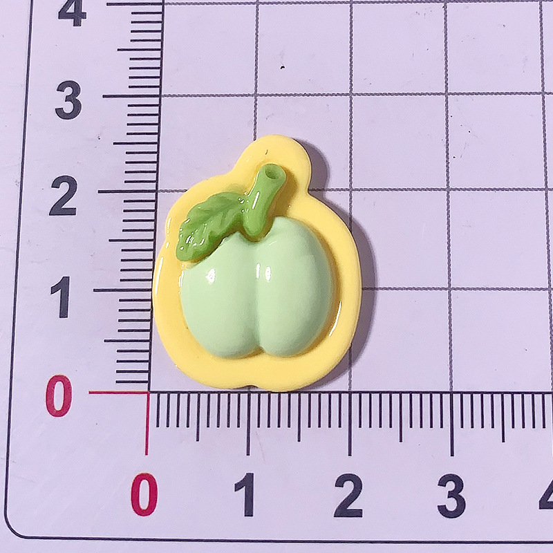 Nuevo sistema de color macarón manzana diy accesorios de resina pinzas de cabello accesorios de cabello caja de teléfono móvil botones de zapatos material de parche hecho a mano