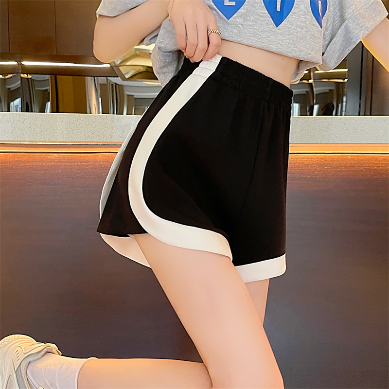 A- line Wide Leg Sports Shorts Women's Casual Pants Summer High Waist Loose Slimming Outer Wear Fashionable Running Pants Trendy A- line Wide Leg Sports Shorts Women's Casual Pants Summer High Waist Loose Slimming Outer Wear Fashionable Running Pants Trendy