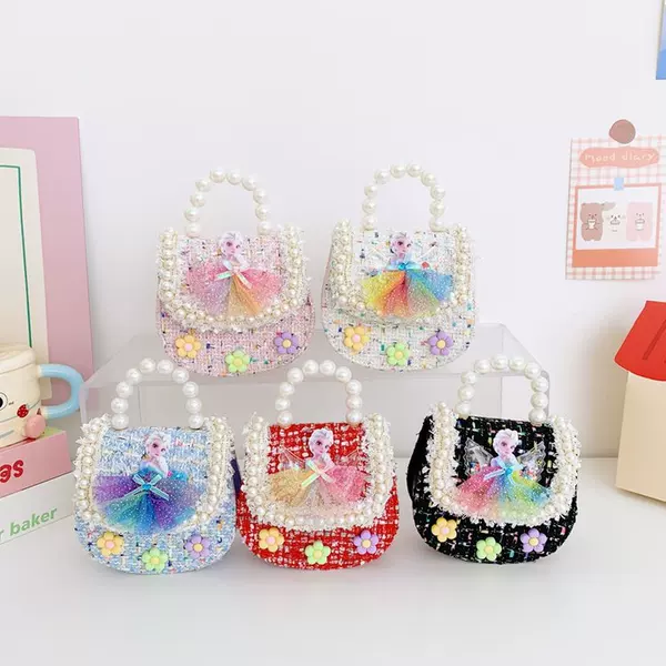 Children's Little Chanel-style Princess Bag, Crossbody Handbag, Internet Celebrity Trendy Bag