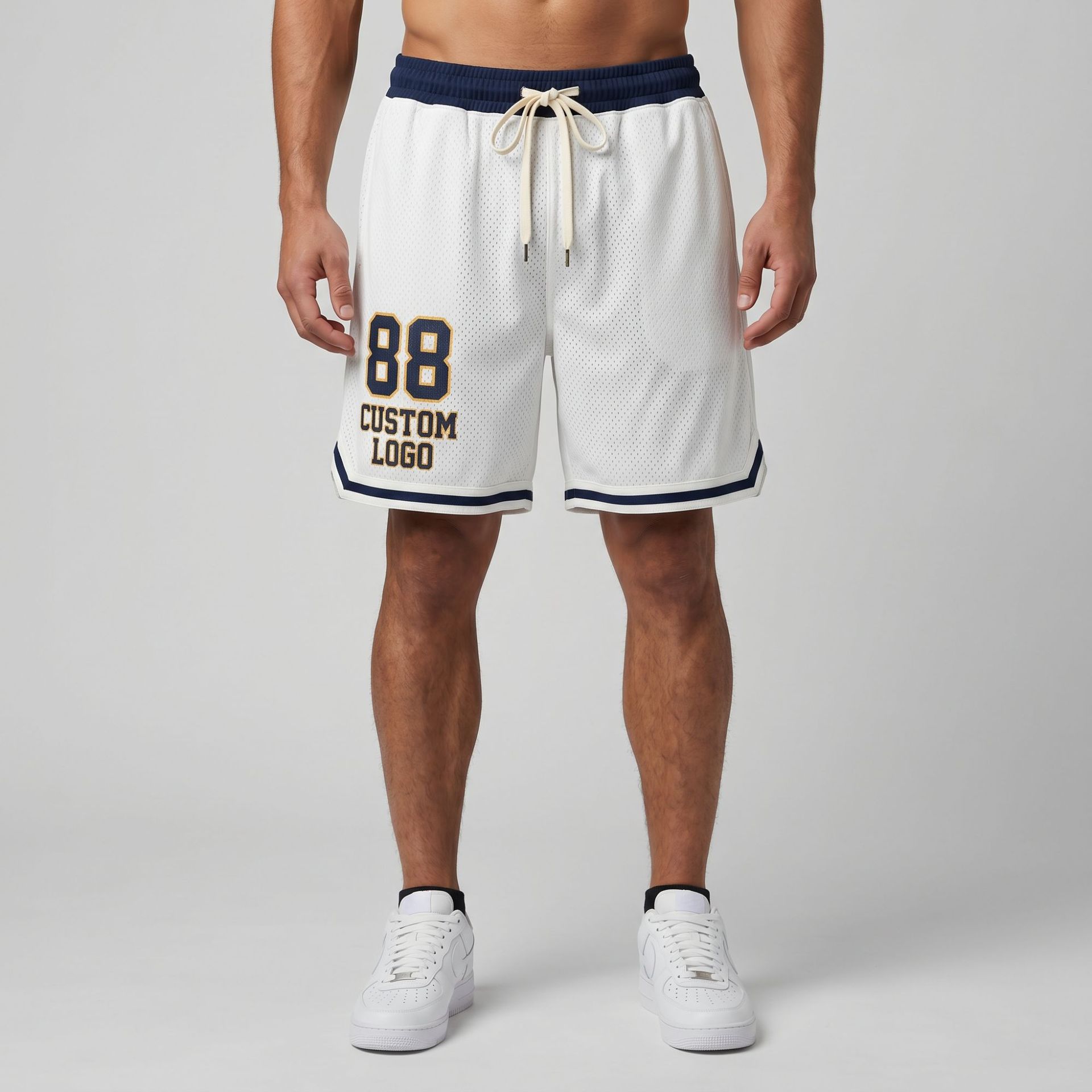 Pantalones Cortos Casuales para Hombre de Mezcla de Algodón Ligeramente Elástico para Deporte y Tiempo Libre