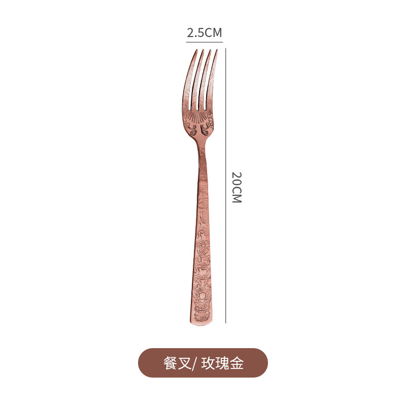 410ステンレス西洋カトラリーナイフフォークスプーン4点セット西洋レストランホテル用品メーカー卸売り|undefined