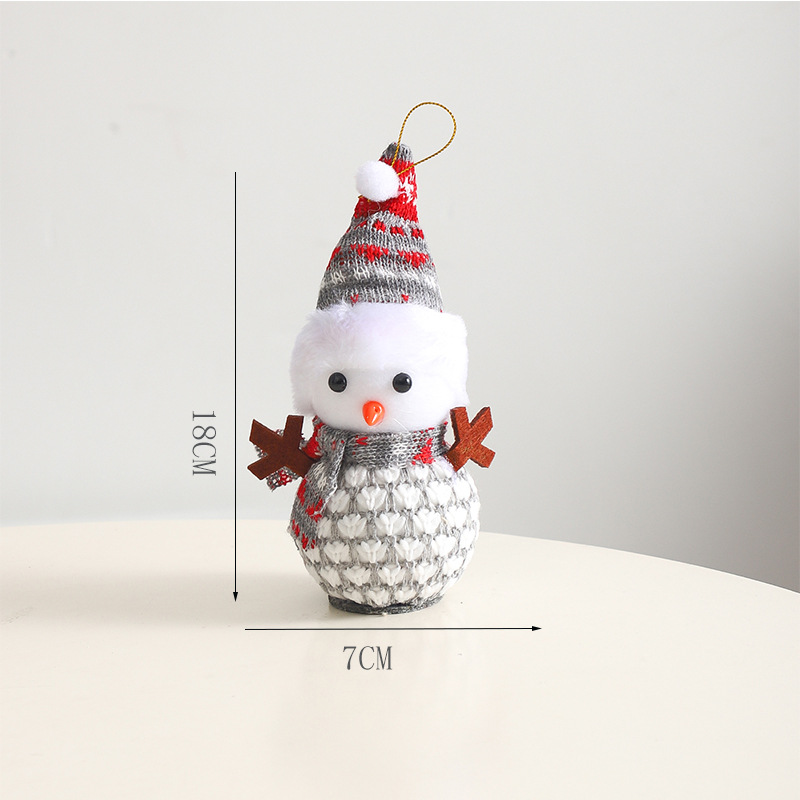 Navidad de siete colores cordier muñeca de nieve decoración floral caja floral embalaje de regalos decoración de flores suministros de embalaje festivo