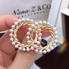 High-end brooch from pearl, protective underware, pin, jacket, suit, clothing, accessory, internet celebrity, clips included