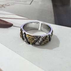 Trendy Men's God's Eye Ring with Streetwear Hip-Hop Style, Dark and Cool Trend for Men, Indie Finger Ring