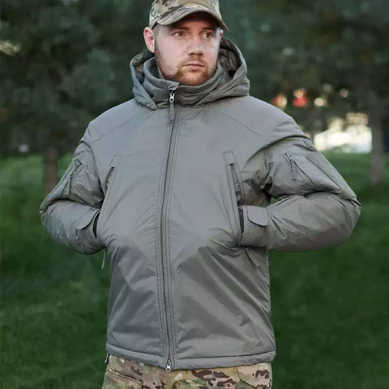 隐忍K4战术棉服雪地迷彩冬季加厚防风防溅水重型防寒服外套
