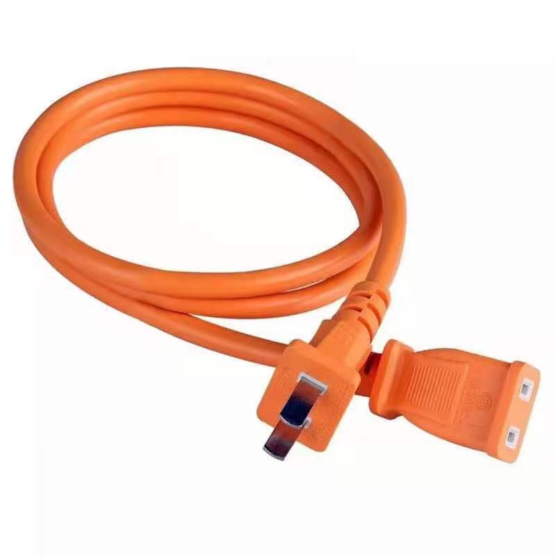 1.5/2米2芯0.75两扁带孔8字尾线国八字台灯适配器线材国标认证