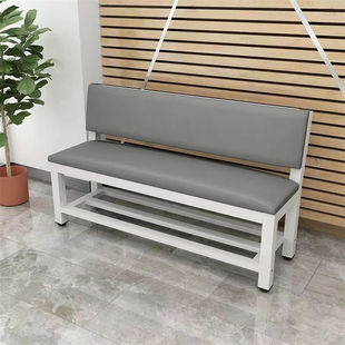Soft Sofa Backrest Leather Chair Gym Court Rest Area Bench Barber Shop Waiting Chair Backrest Bench Chair
