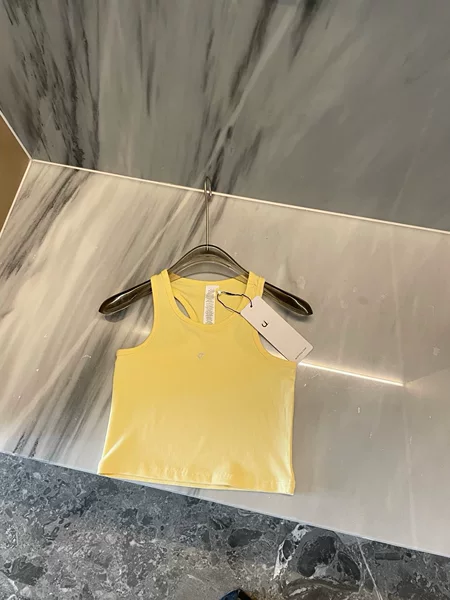 Summer new casual tank top, round neck, sleeveless, breathable sports tank top, versatile