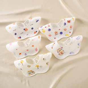 Children's cotton eating bib, breathable waterproof umbilical bandage for belly button 2
