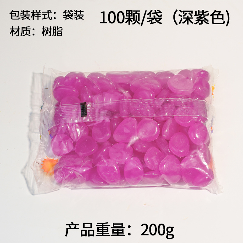 Explosiva villa jardinería en macetas paisajismo guijarros resina de color piedra fluorescente piedra luminosa artificial piedra luminosa