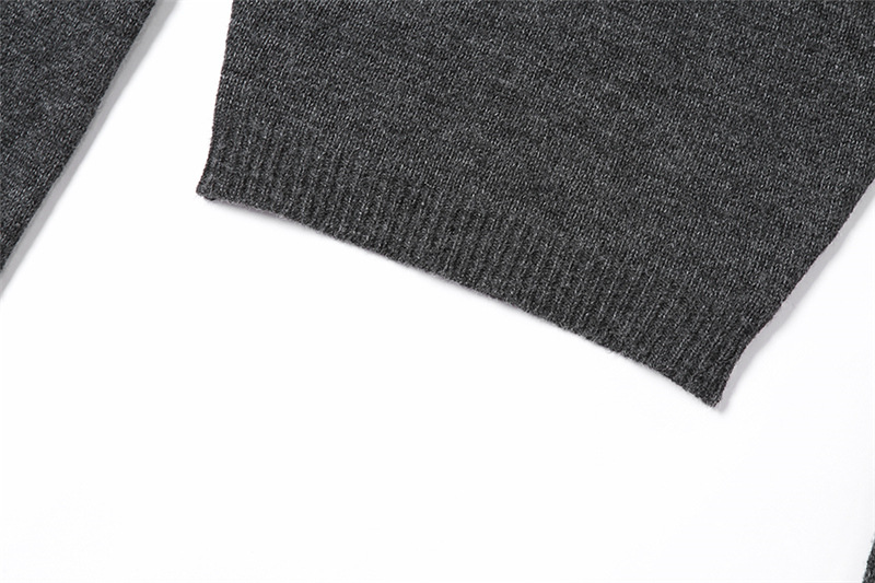 Oblique Collar Irregular Long-Sleeved Slim Knitted Sweater NSSS95032