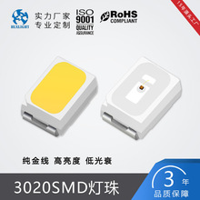 SMD3020贴片灯珠 0.2W3020白光高亮LED灯珠支持加工定制指示灯
