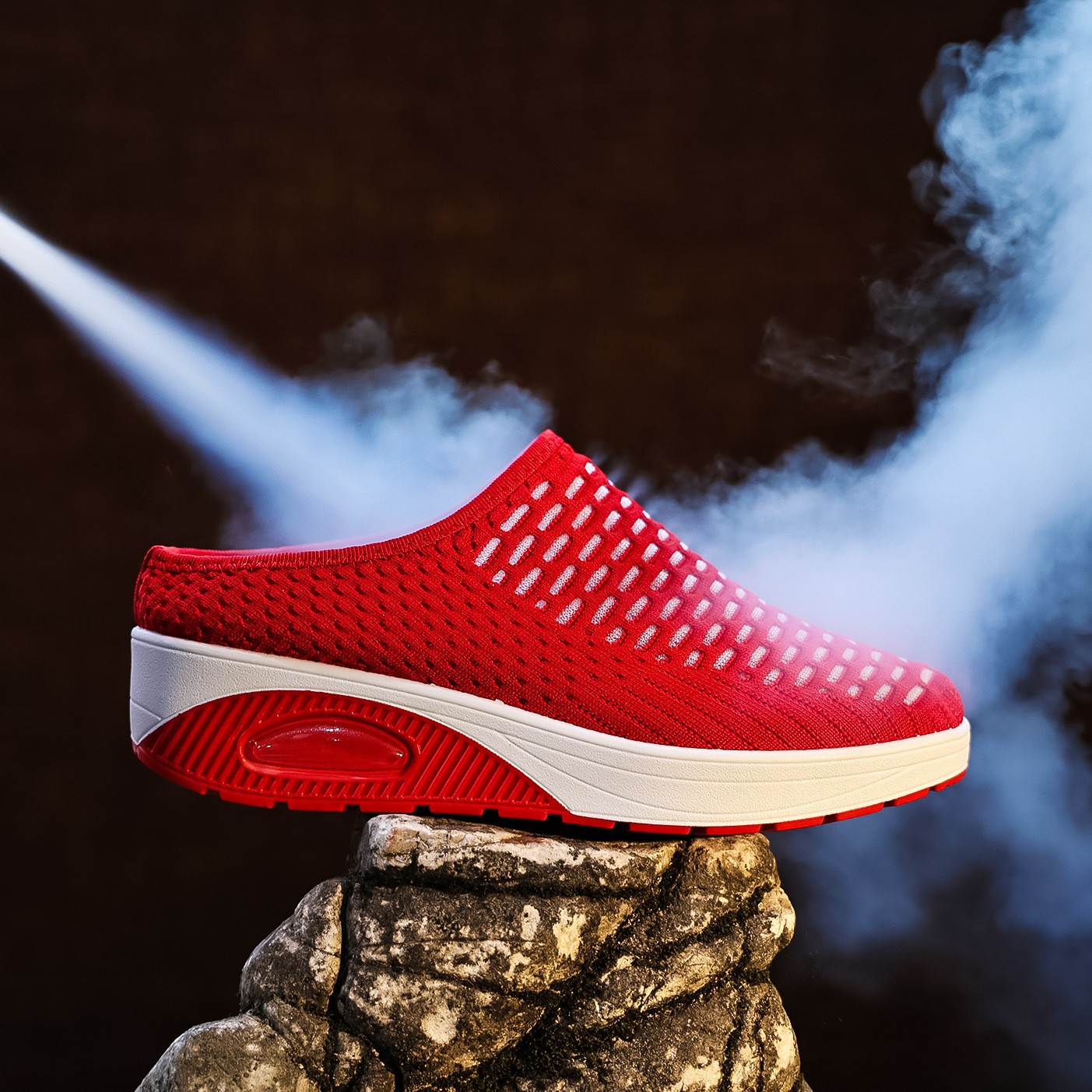 Women's Thick-Soled Sandals Cross-Border Half-Cup Soft-Soled Non-Slip Slip-On Beach Sandals Large Size Air-Cushion Shoes