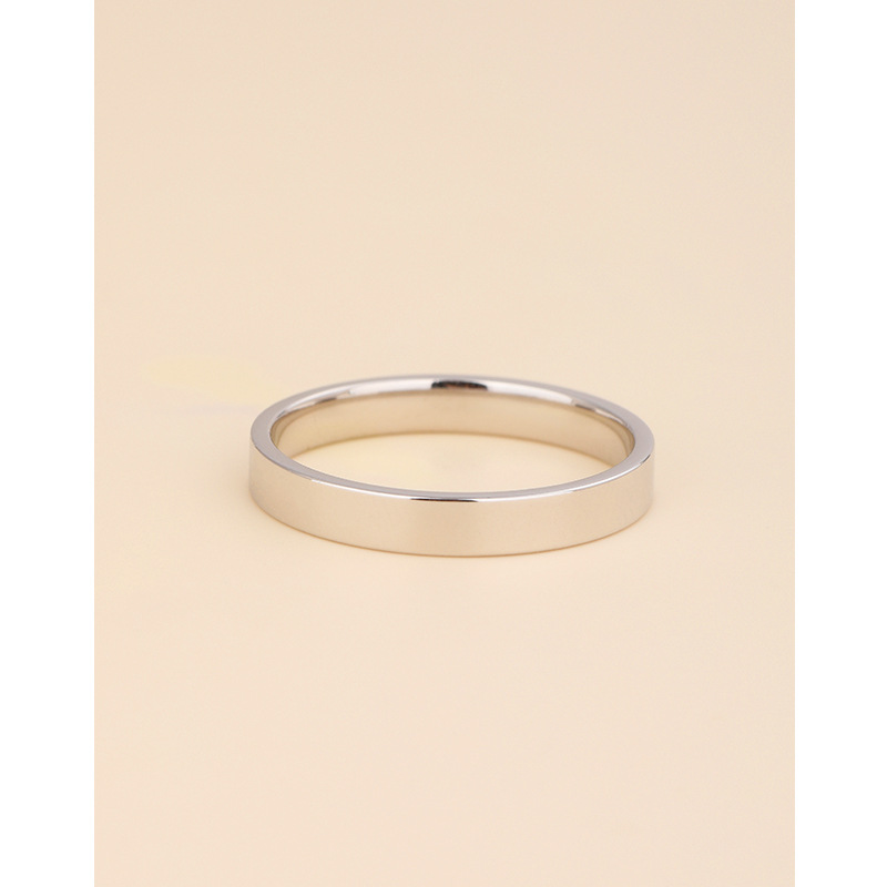 Anillo brillante Mujer S925 plata esterlina simple personalidad de moda ins anillo de dedo índice par cerrado anillo liso anillo hombres
