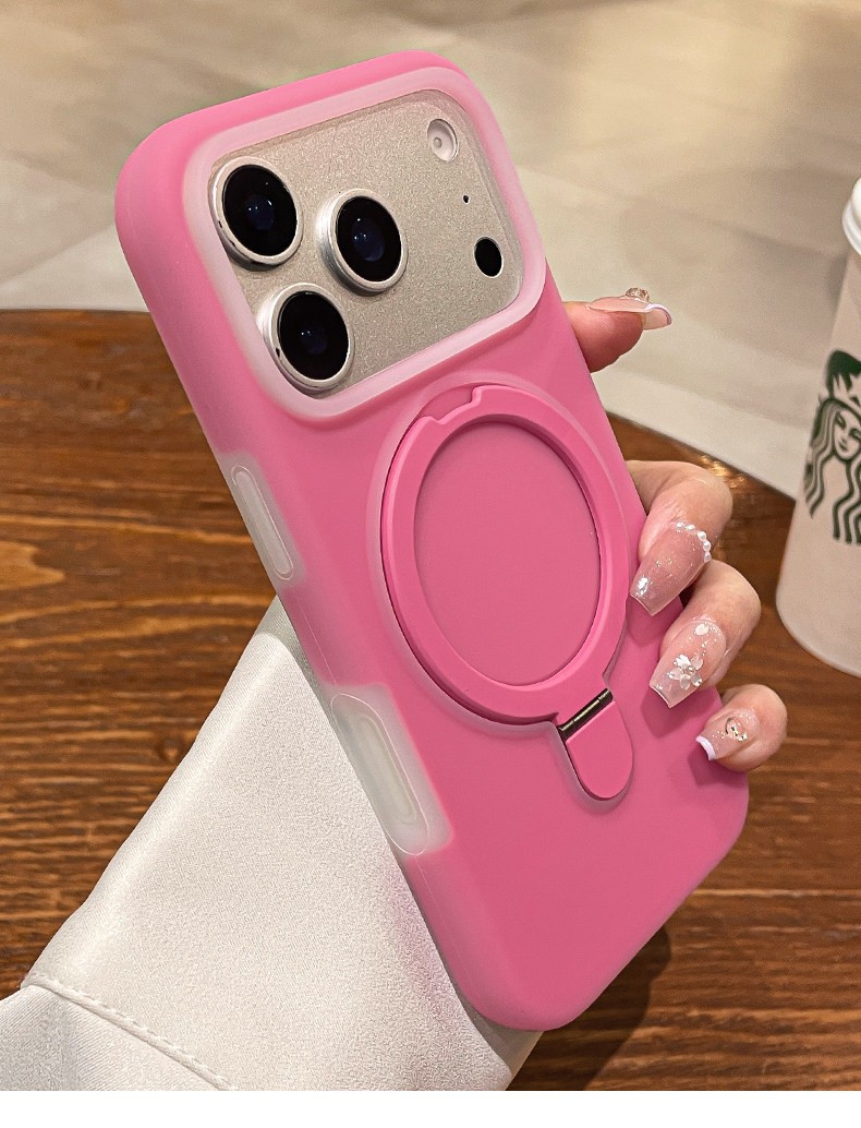Nuevo iPhone17promax gelatina sensación de piel succión soporte caso de teléfono móvil para Apple 16 todo incluido caso