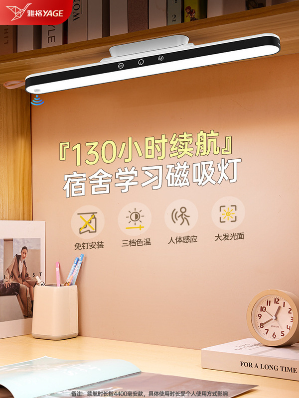 Desk Lamp Dormitory Lamp Eye Protection Study Special Wall-Mounted Bedside Reading College Student Desk Magnetic Adsorption Cool Lamp