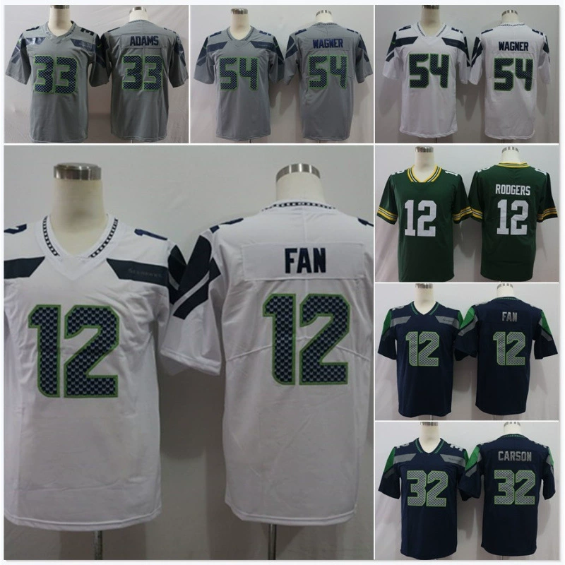 Футбольная майка Seattle Seahawks с вышивкой в стиле ретро, легендарная футболка для болельщиков второго поколения, элитная версия, тренировочная форма