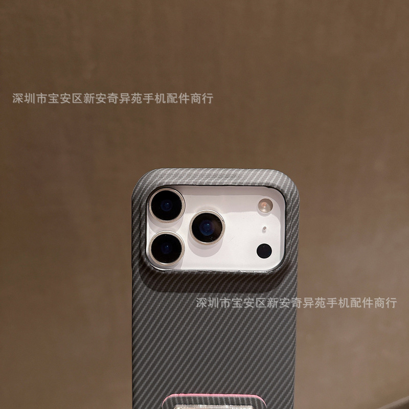 高级感碳纤维大牌保护套适用iPhone17ProMax轻奢肤感苹果16手机壳|undefined