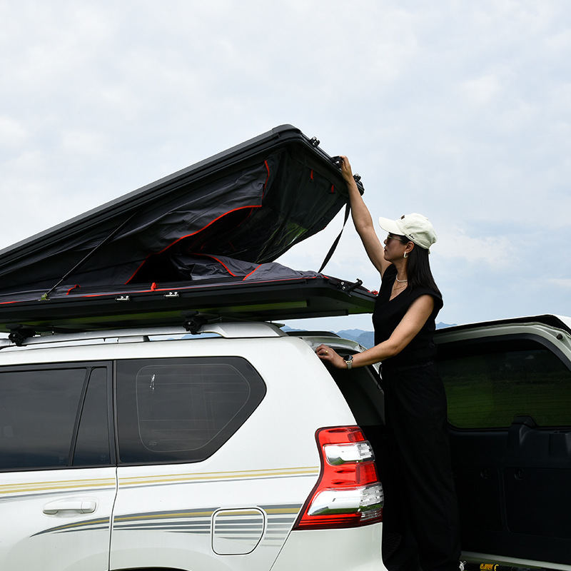 Outdoor Self-driving Travel Camping Automatic Quick Opening Folding Aluminum Alloy Triangle Extension suv Car Roof Tent