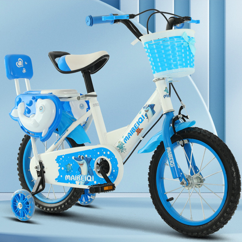 Bicicletas infantiles de 12 - 16 pulgadas, niños y niñas de 3 - 8 años de acero al carbono ligero con ruedas auxiliares, bicicleta infantil