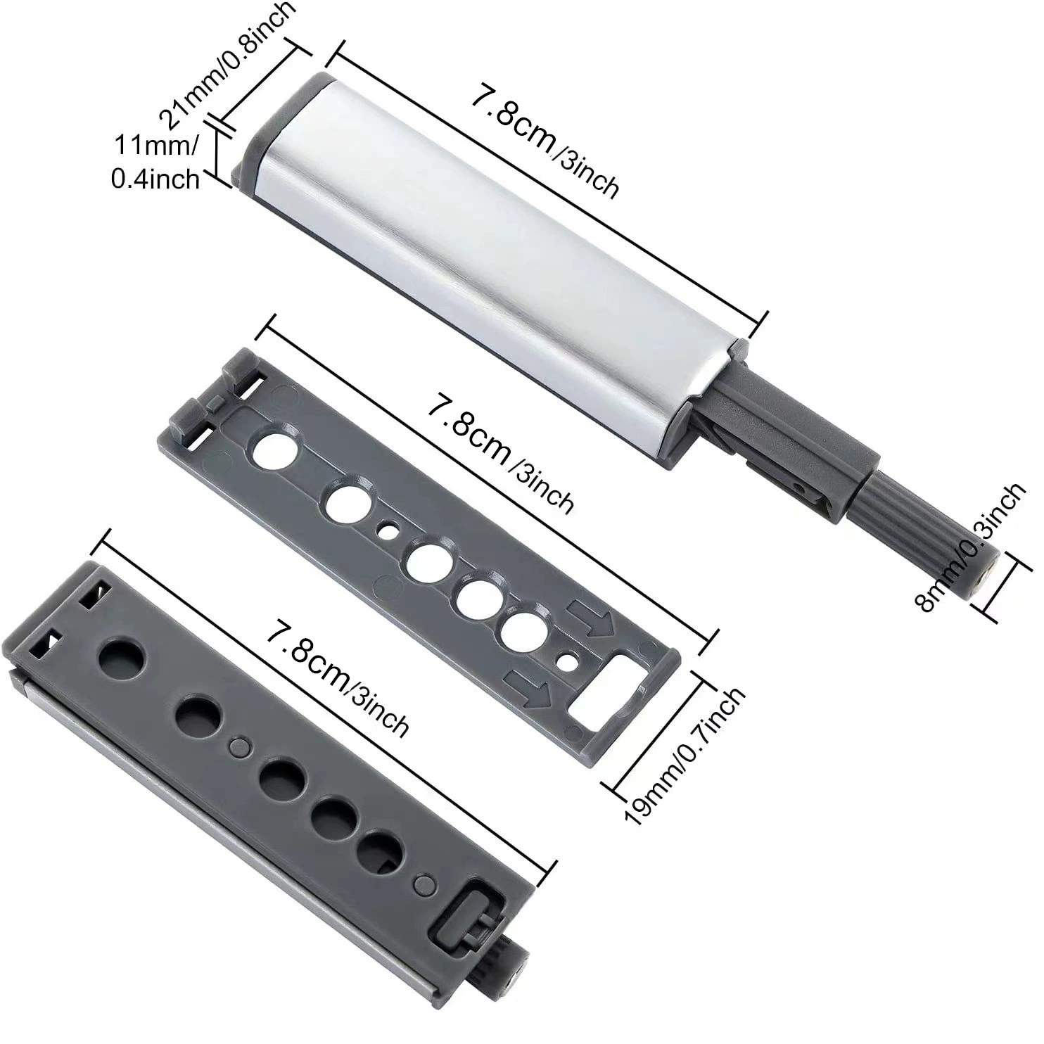 Magnetic Push Latches for Cabinets Push to Open Cabinet