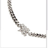 Necklace hip-hop style with letters stainless steel, trend accessory for beloved, chain for key bag , punk style, does not fade