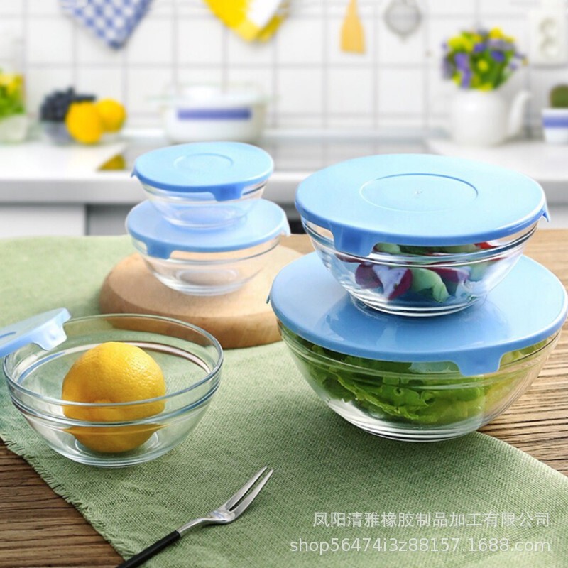 Factory direct 808 household five-piece glass bowl gift affordable promotional glass bowl Bengbu Anhui Factory direct 808 household five-piece glass bowl gift affordable promotional glass bowl Bengbu Anhui