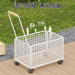 便携购物车超市购物手推车多功能商场仓库大容量理货取快递小拉车