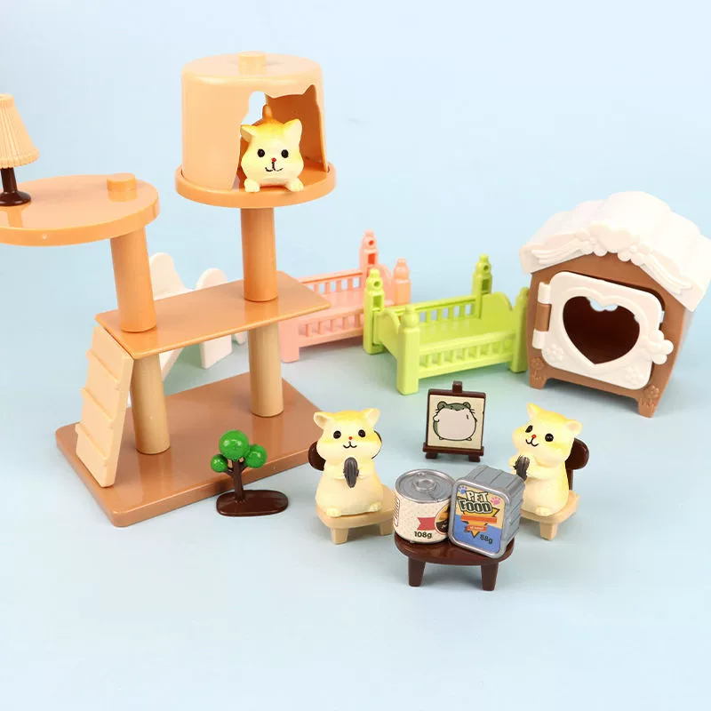 Забавная семейная игрушка, модель животного, кукла, питомец, 3–6 лет
