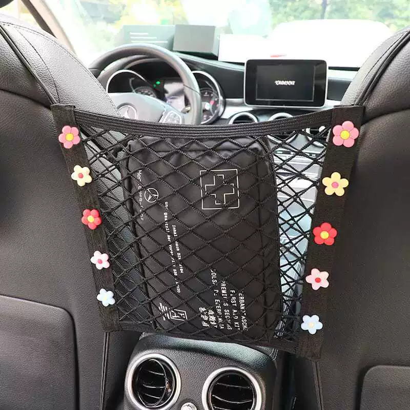 Сетчатая сумка для хранения автокресла Автомобильные товары Средняя блокирующая сетка Сумка для хранения Изолирующая эластичная сетка Внутренняя сумка для хранения