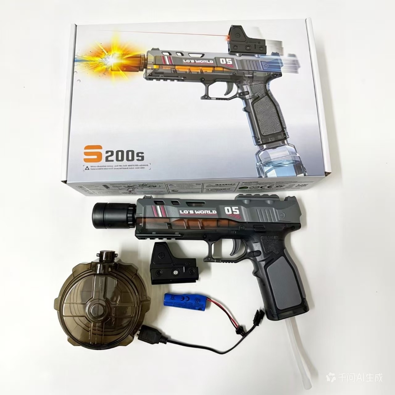 Pistola de agua eléctrica de descarga continua de Victor con mano de absorción automática de agua de pulso de alta capacidad
