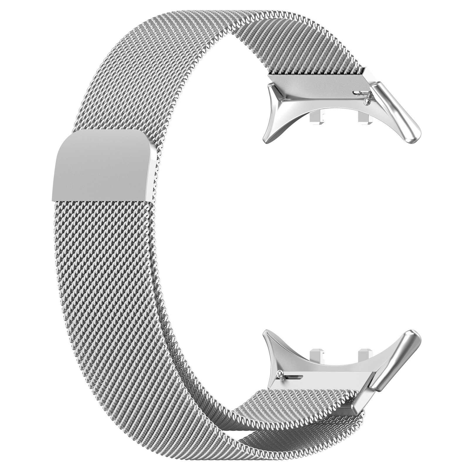 Silver watchband + head grain