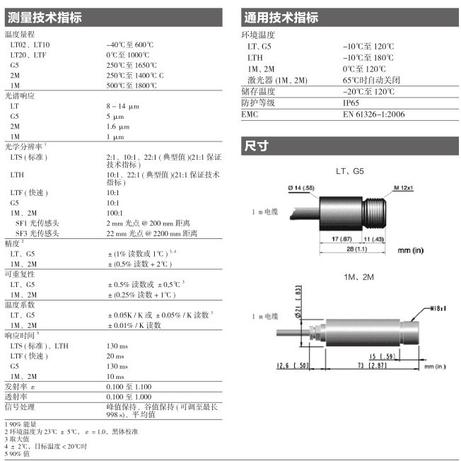 福禄克红外测温仪MI31001M2M雷泰红外测温仪在线式测温仪固定式