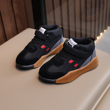 儿童运动鞋黑色女童小白鞋户外休闲鞋男童宝宝鞋子篮球鞋跨境外贸