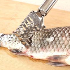 Fish Scale Remover, Thick Stainless Steel Fish Scale Scraper, Household Manual Fish Scale Remover