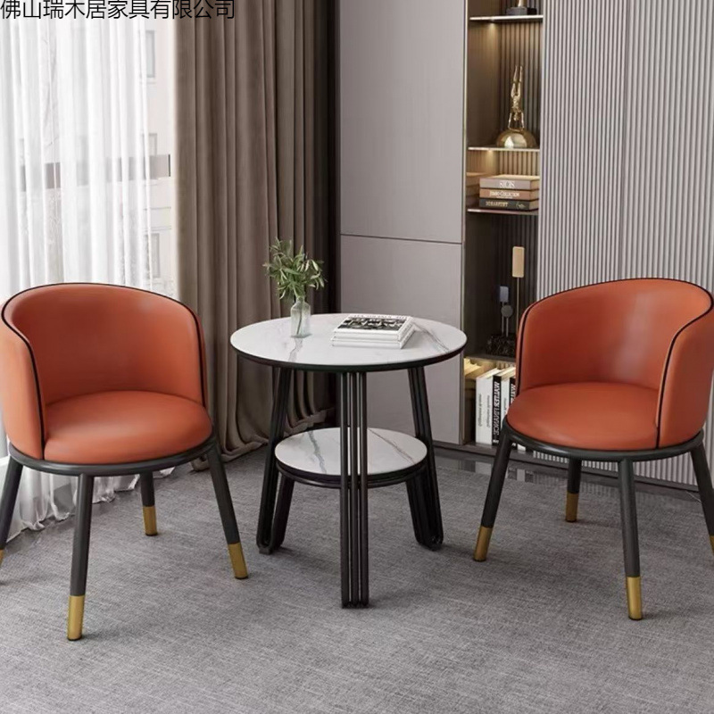 Balcony Small Tea Table and Chair Set, Casual and Luxurious, Trendy, One Table and Two Chairs, Suitable for Rest Areas and Meeting Guests Balcony Small Tea Table and Chair Set, Casual and Luxurious, Trendy, One Table and Two Chairs, Suitable for Rest Areas and Meeting Guests