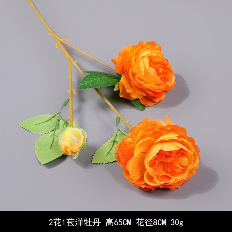 オレンジ造花結婚式結婚式会場レイアウト小道具手持ち花造花花束講堂装飾造花卸売|undefined