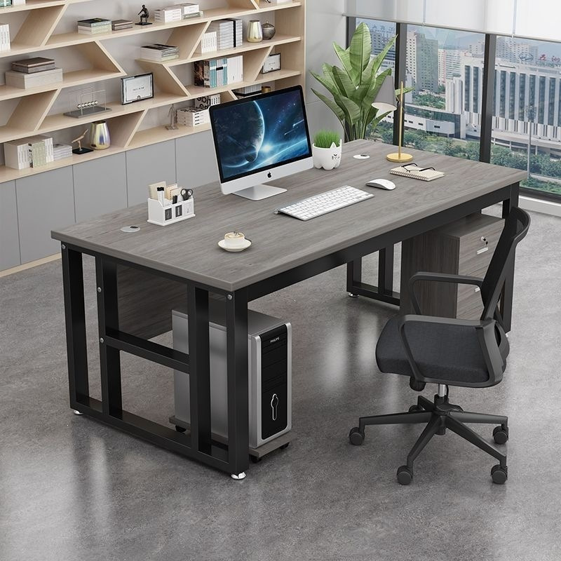 Computer Desk, Simple Modern Executive Desk, Office Desk, Staff Workstation Desk, Home Desk, Paint-Free Office Desk
