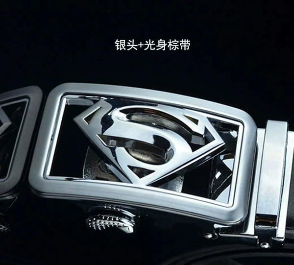 Silver buckle light body brown band