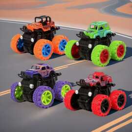 惯性回驱越野车玩具模型越野车声光回力儿童玩具车夜市批发