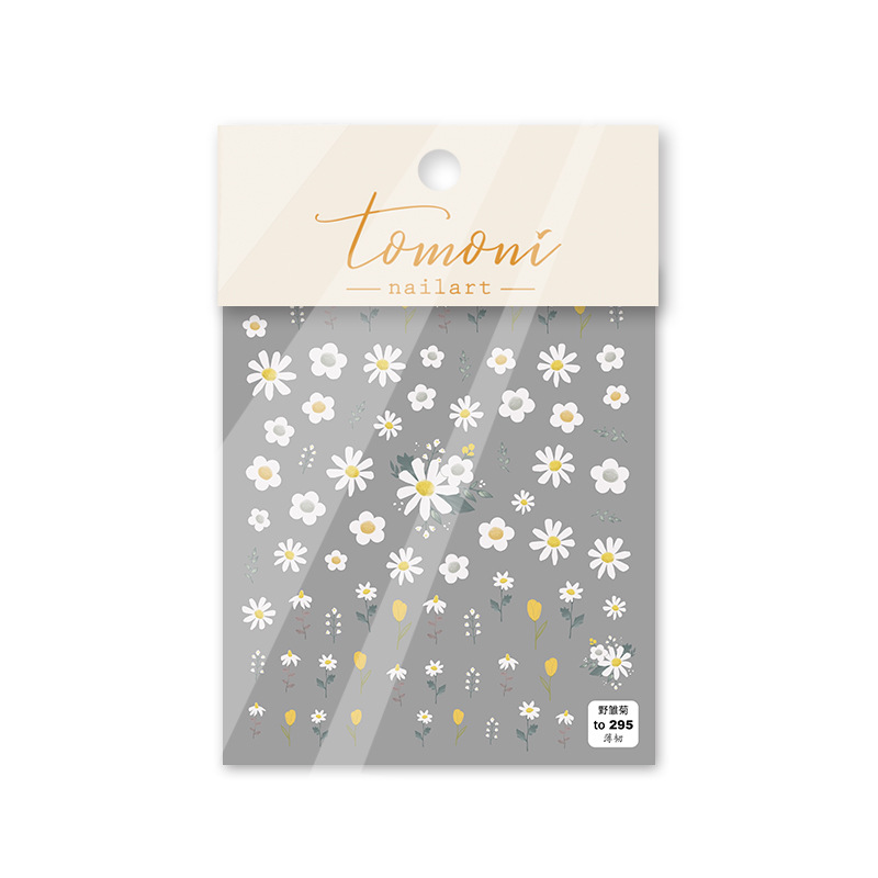 Fashion Chrysanthemum Transparent Nail Stickers Nail Sticker 1 Piece display picture 12
