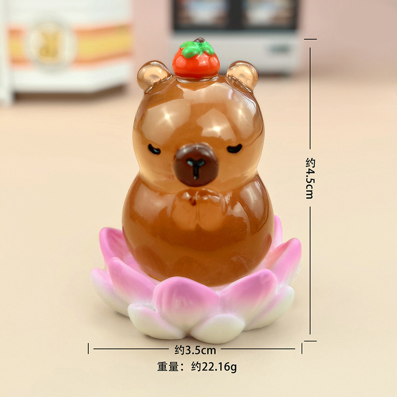 Decoraciones creativas bonitas para el hogar buena suerte Lotus Kabibala resina artesanía decoración de escritorio de oficina