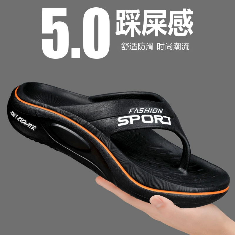 Мужские летние пляжные шлепанцы, новые, нескользящие, модные, на толстой подошве, для спорта на открытом воздухе, оптом